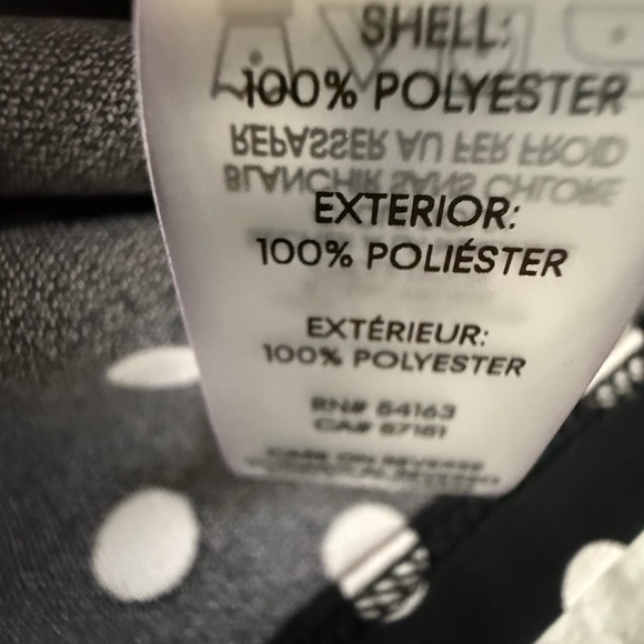 NWT Karl Lagerfeld women’s Black and White Polka Dot Blouse sleeveless size xl - Picture 7 of 10